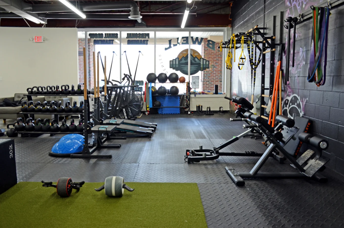 One-on-one personal training session